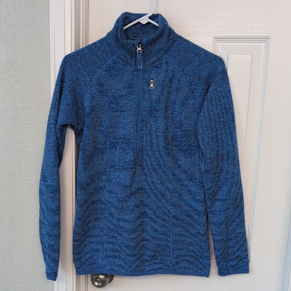 Lucy Women's Blue Zip-Up Sweater